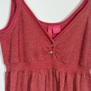 Charlotte Tarantola Knit‎ Lurex Babydoll Top Size M
